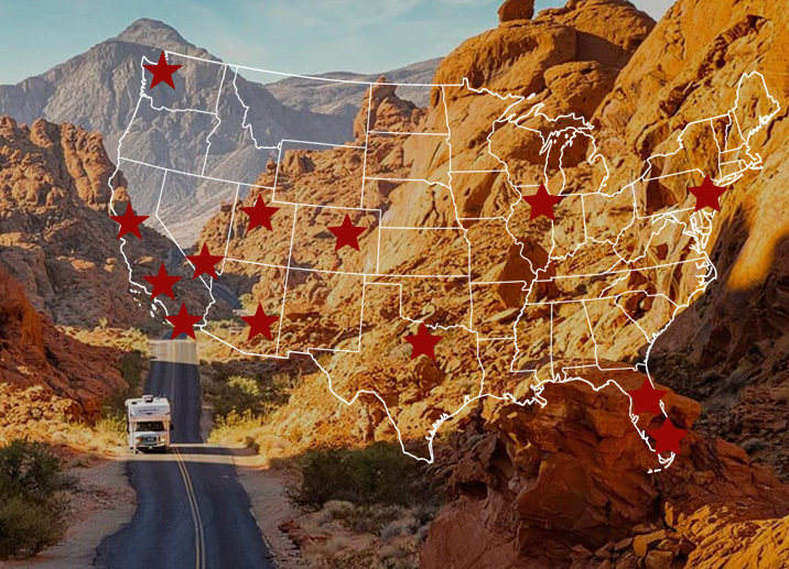 エルモンテRVの拠点ネットワーク